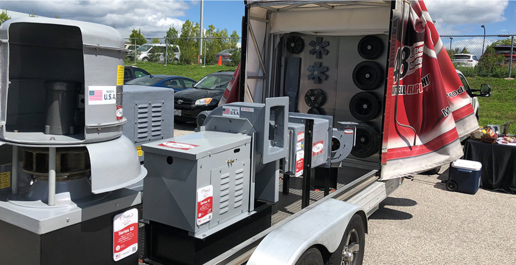 Hartzell fan equipment trailer